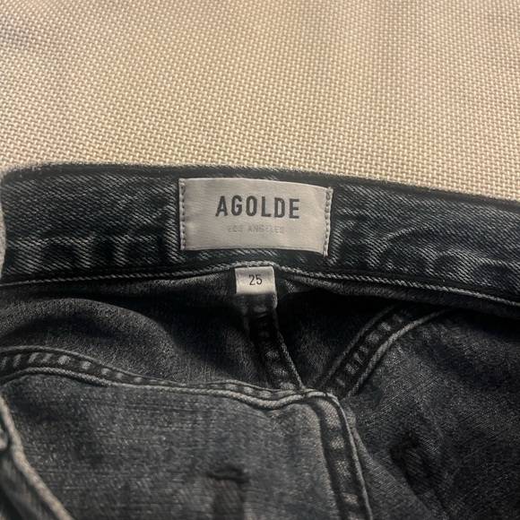 Agolde Women's Riley High-Rise Straight Leg - Picture 3 of 4